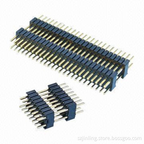 Board Spacers, 1.27 x 2.54mm Pin Headers, Straight Angle, Dual-row and Two-plastic